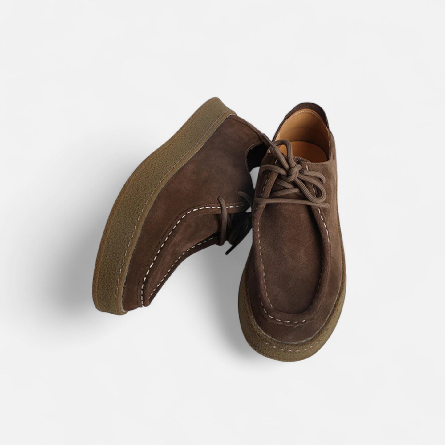 Vertemonde | Men’s Suede Oxfords – Classic Lace-Up Elegance