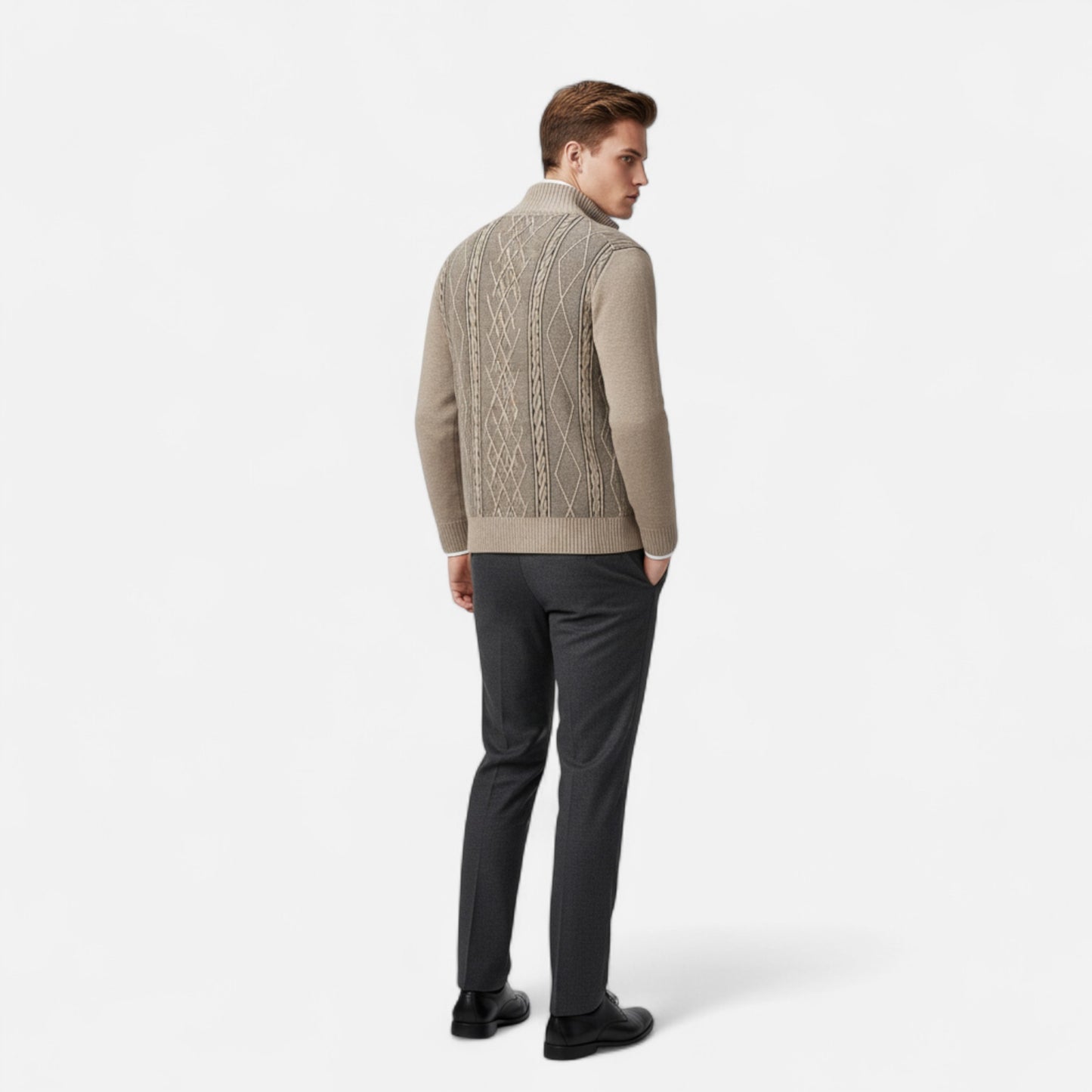 Vertemonde | Men’s Knit Sweater Jacket – Timeless Comfort
