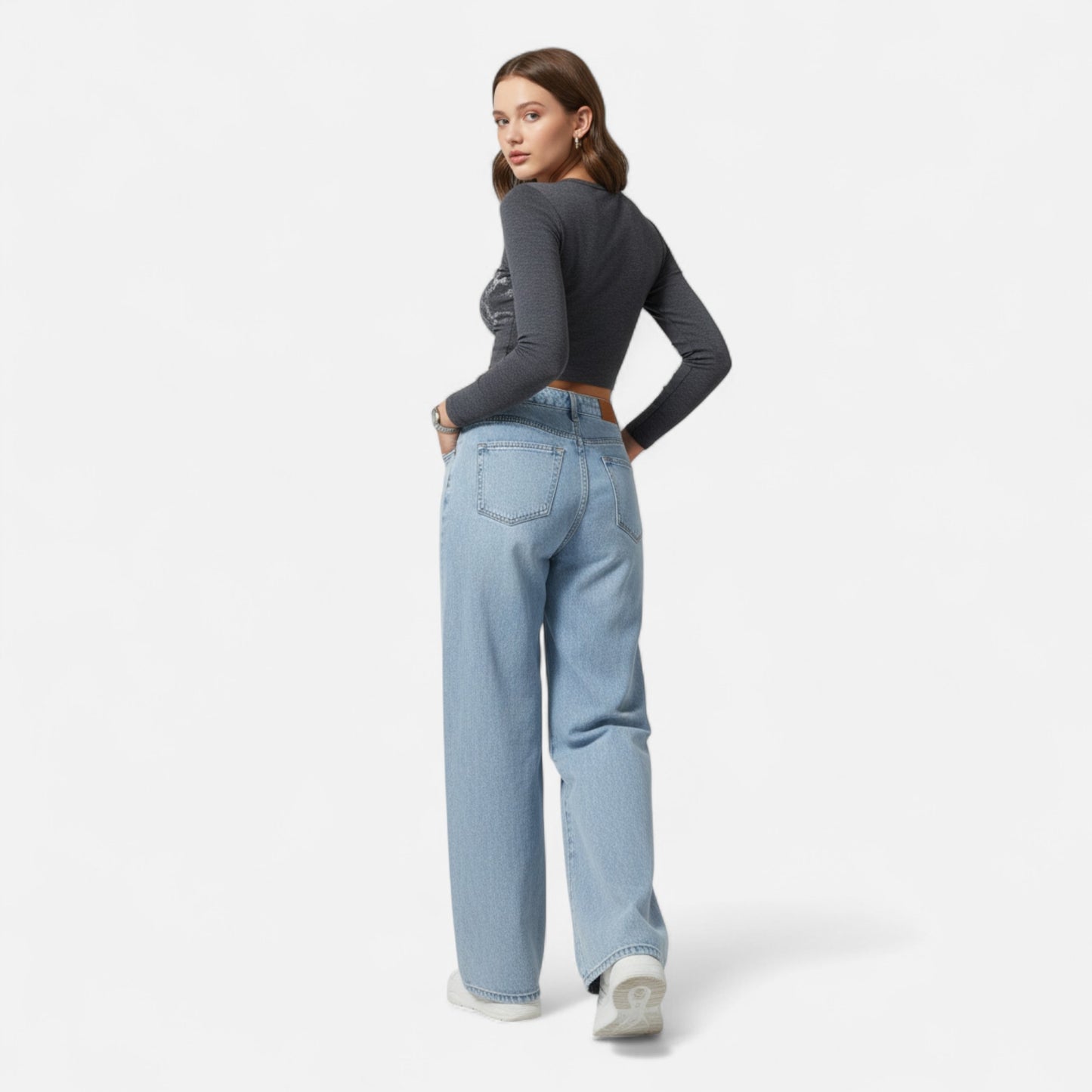 Vertemonde | Women’s Loose-Fit Jeans – Wide-Leg Elegance
