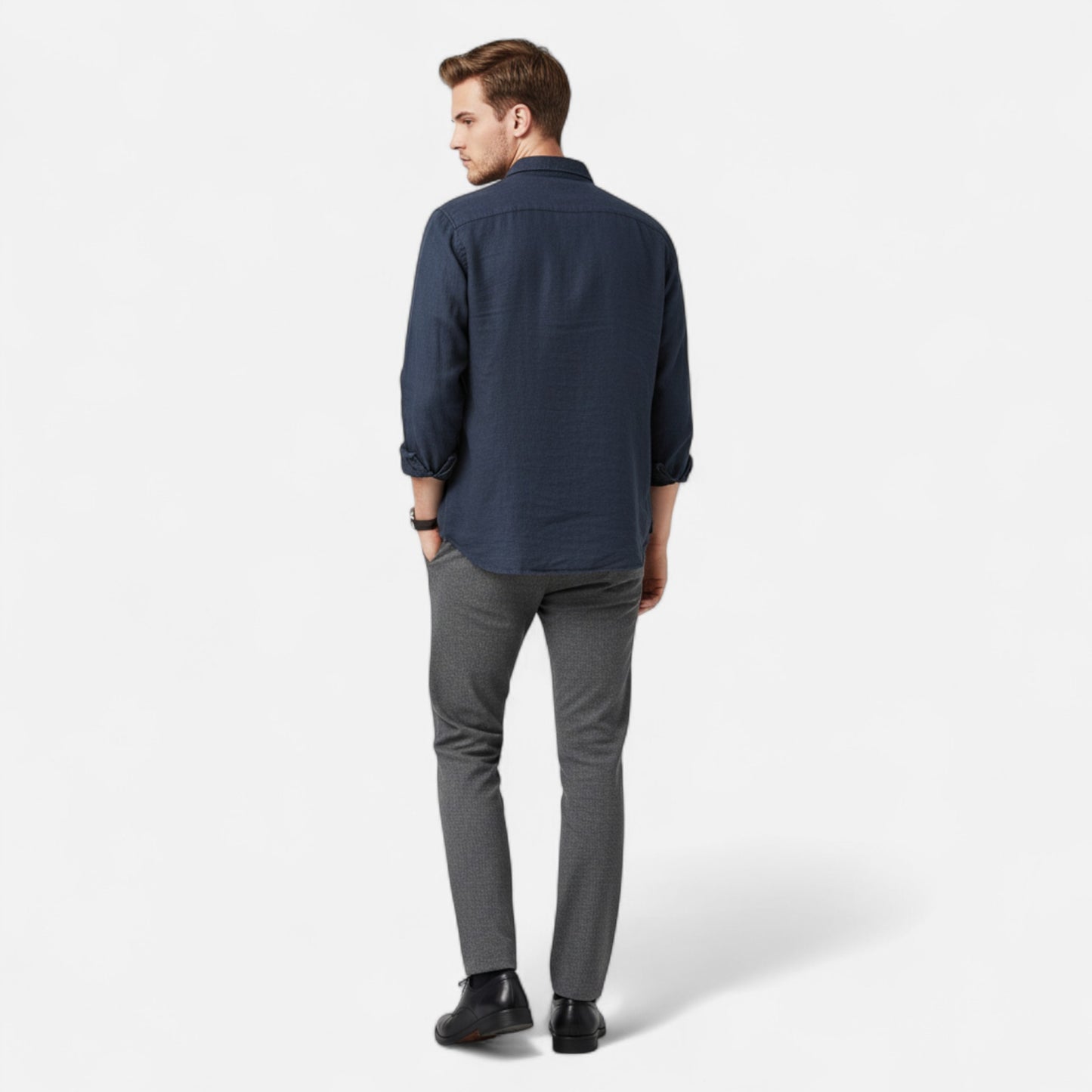 Vertemonde | Men’s Long-Sleeve Linen – Timeless Casual Comfort