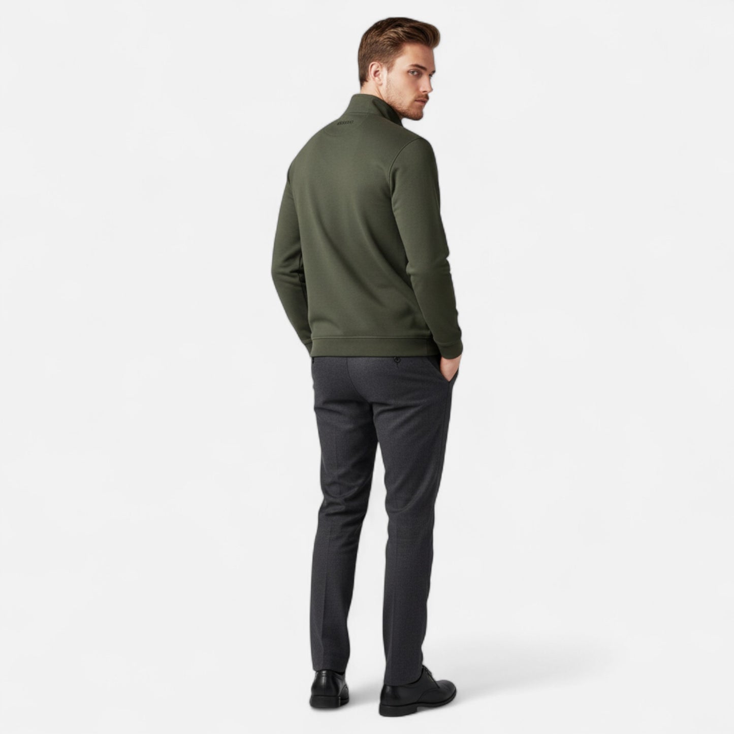 Vertemonde | Men’s Half-Zip Sweatshirt – Lightweight Cotton Ease