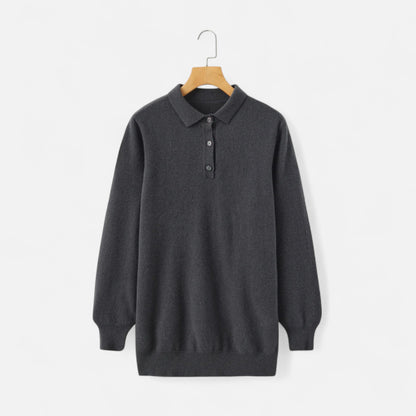 Vertemonde | Men’s Merino Wool Sweater – Polo Neck Elegance