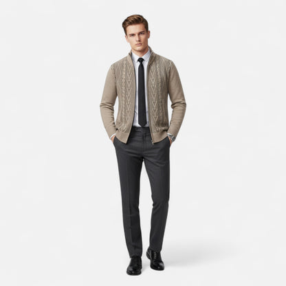 Vertemonde | Men’s Knit Sweater Jacket – Timeless Comfort