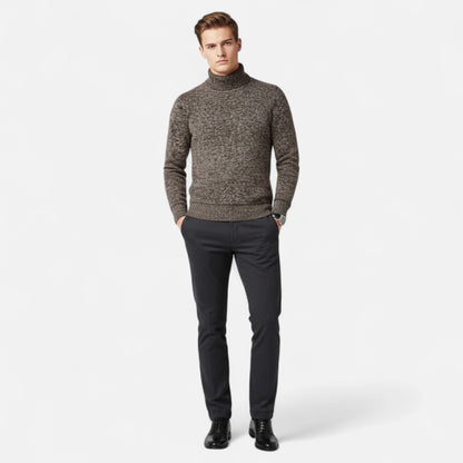 Vertemonde | Men’s Fleece Turtleneck – Slim Winter Elegance