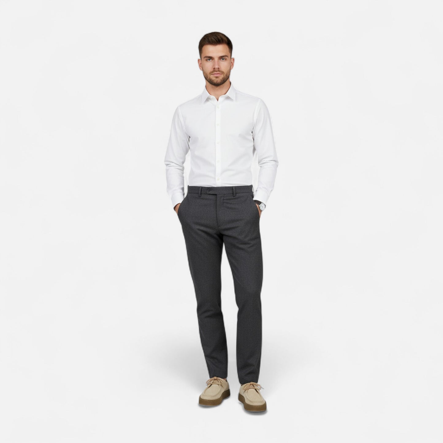 Vertemonde | Men’s Suede Oxfords – Classic Lace-Up Elegance