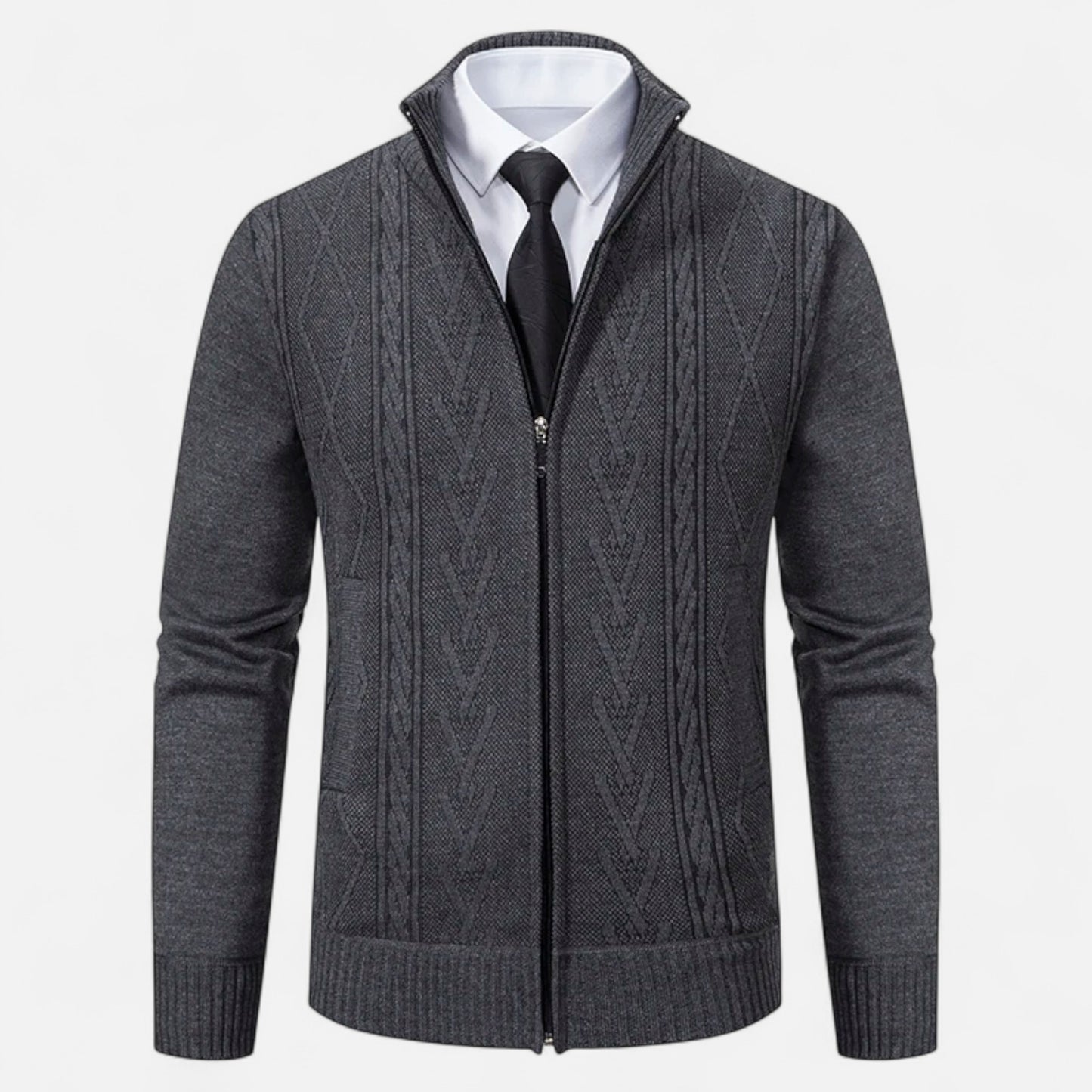 Vertemonde | Men’s Knit Sweater Jacket – Timeless Comfort