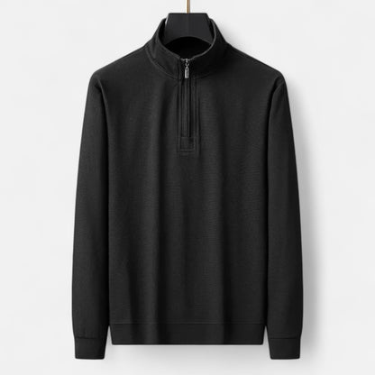 Vertemonde | Men’s Half-Zip Sweatshirt – Lightweight Cotton Ease