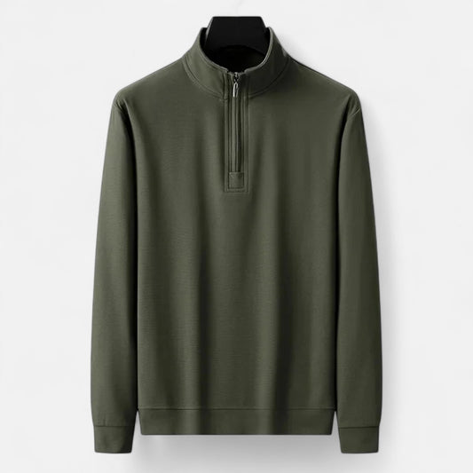 Vertemonde | Men’s Half-Zip Sweatshirt – Lightweight Cotton Ease