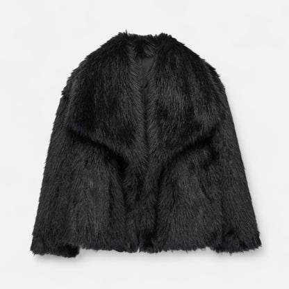 Vertemonde | Women’s Faux Fur Jacket – Timeless Fluffy Elegance
