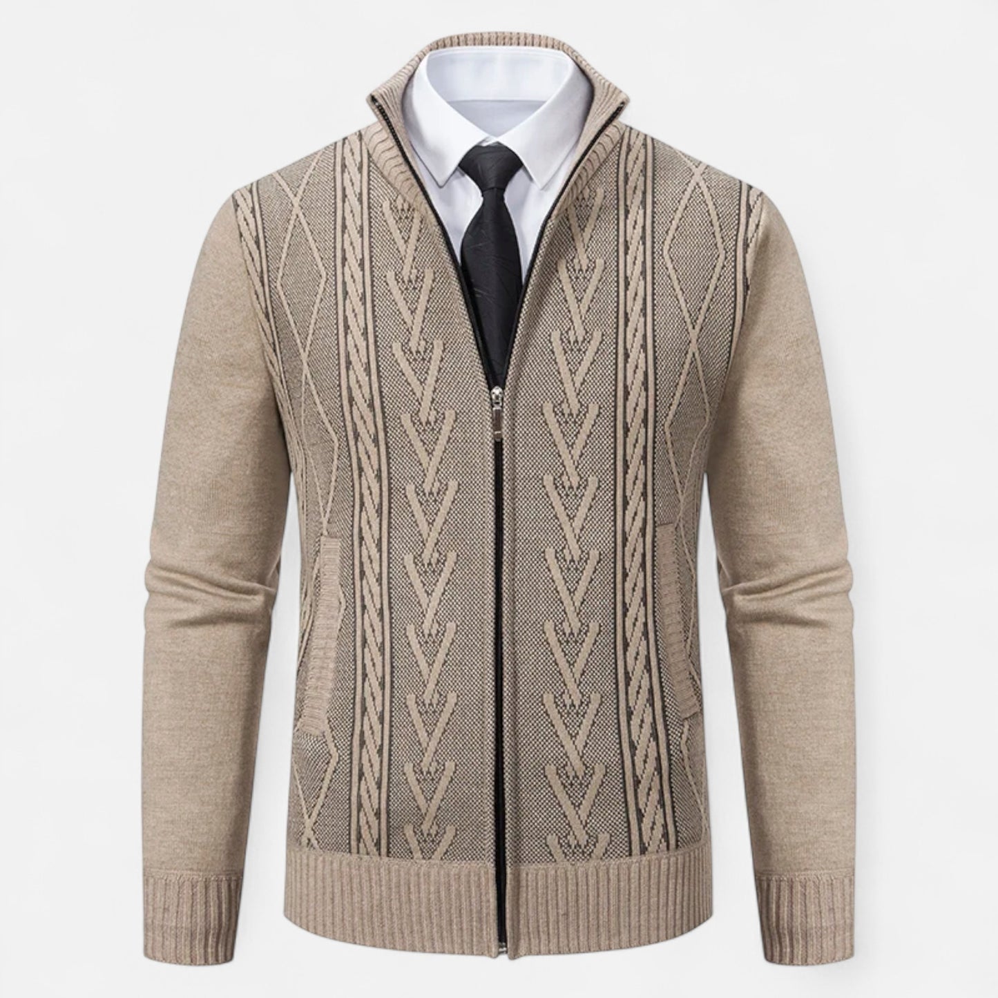 Vertemonde | Men’s Knit Sweater Jacket – Timeless Comfort