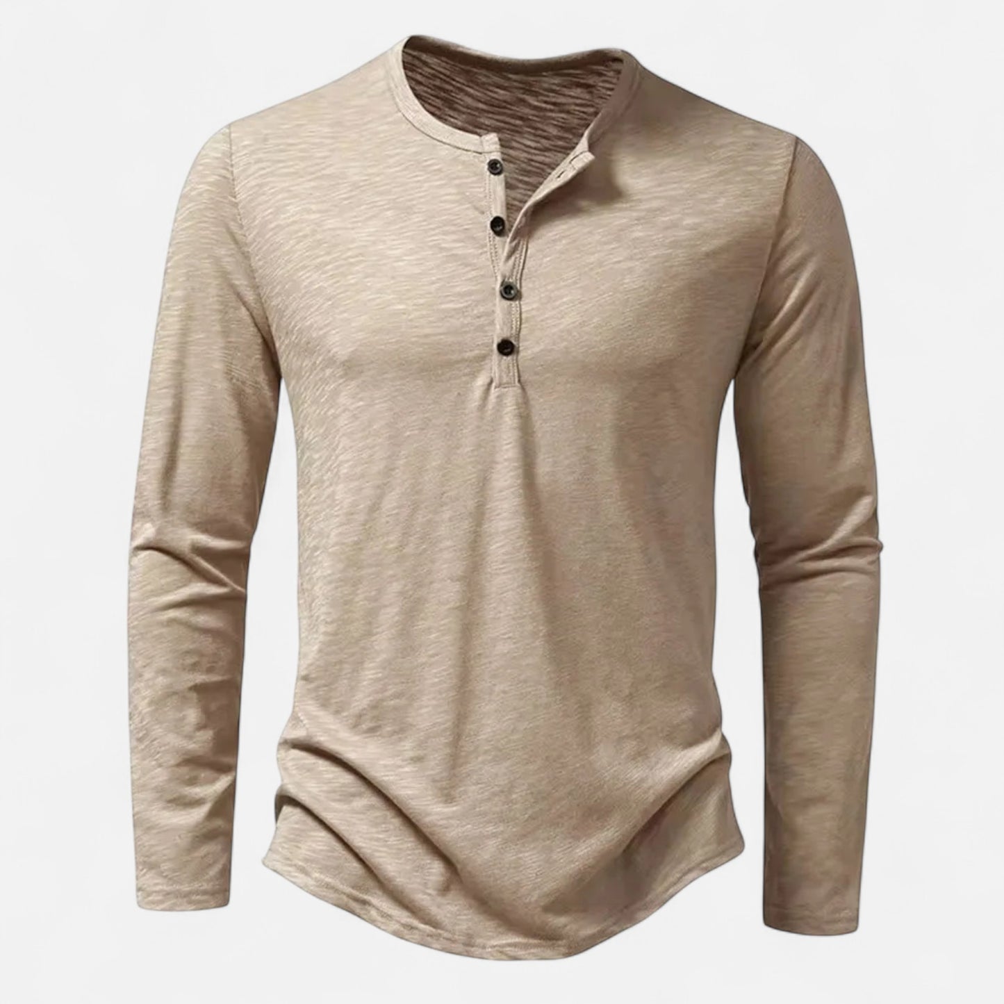 Vertemonde | Men’s Henley Shirt – Slim Cotton Classic