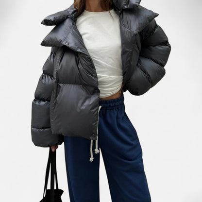 Vertemonde | Women’s Oversized Puffer Jacket – Winter Elegance