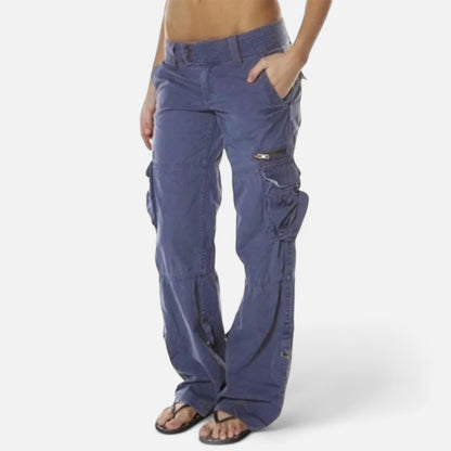 Vertemonde | Women’s Cotton Cargo Pants – Timeless Loose Fit