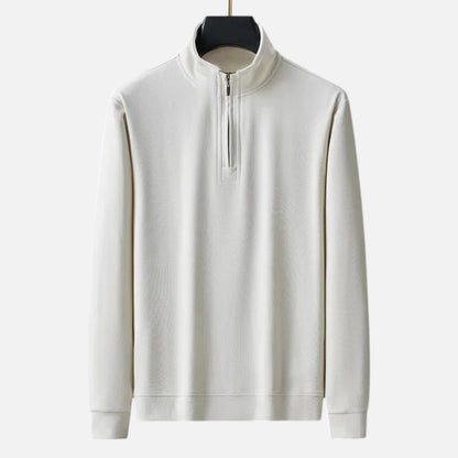 Vertemonde | Men’s Half-Zip Sweatshirt – Lightweight Cotton Ease