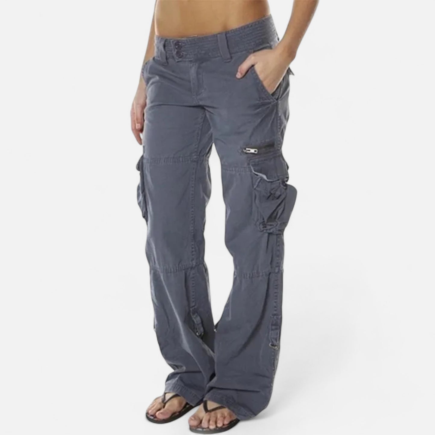 Vertemonde | Women’s Cotton Cargo Pants – Timeless Loose Fit