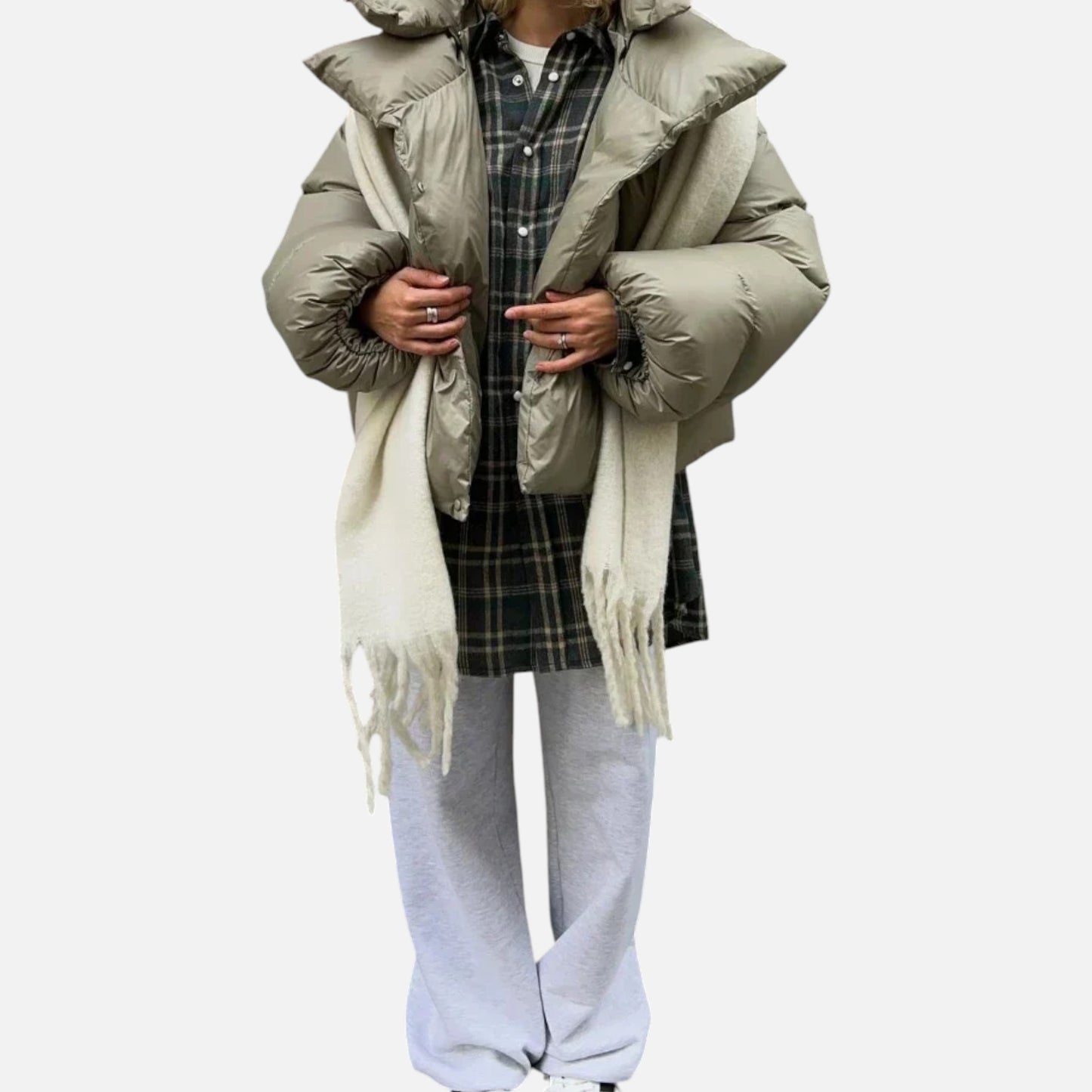 Vertemonde | Women’s Oversized Puffer Jacket – Winter Elegance
