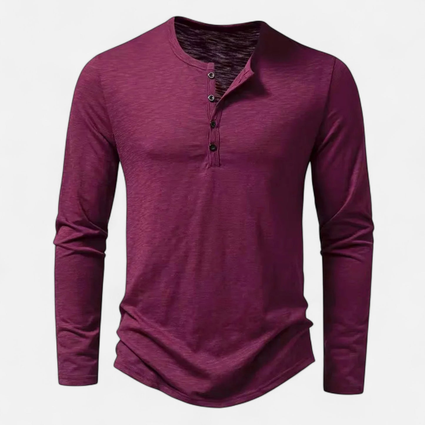 Vertemonde | Men’s Henley Shirt – Slim Cotton Classic