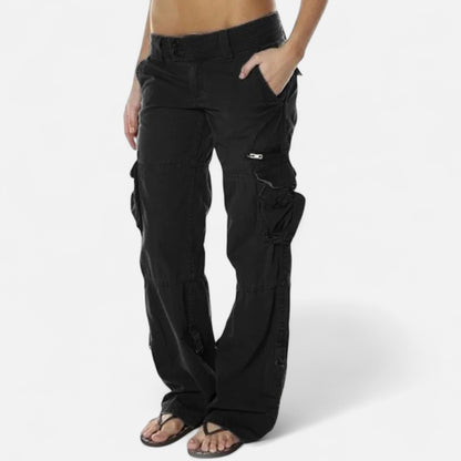 Vertemonde | Women’s Cotton Cargo Pants – Timeless Loose Fit