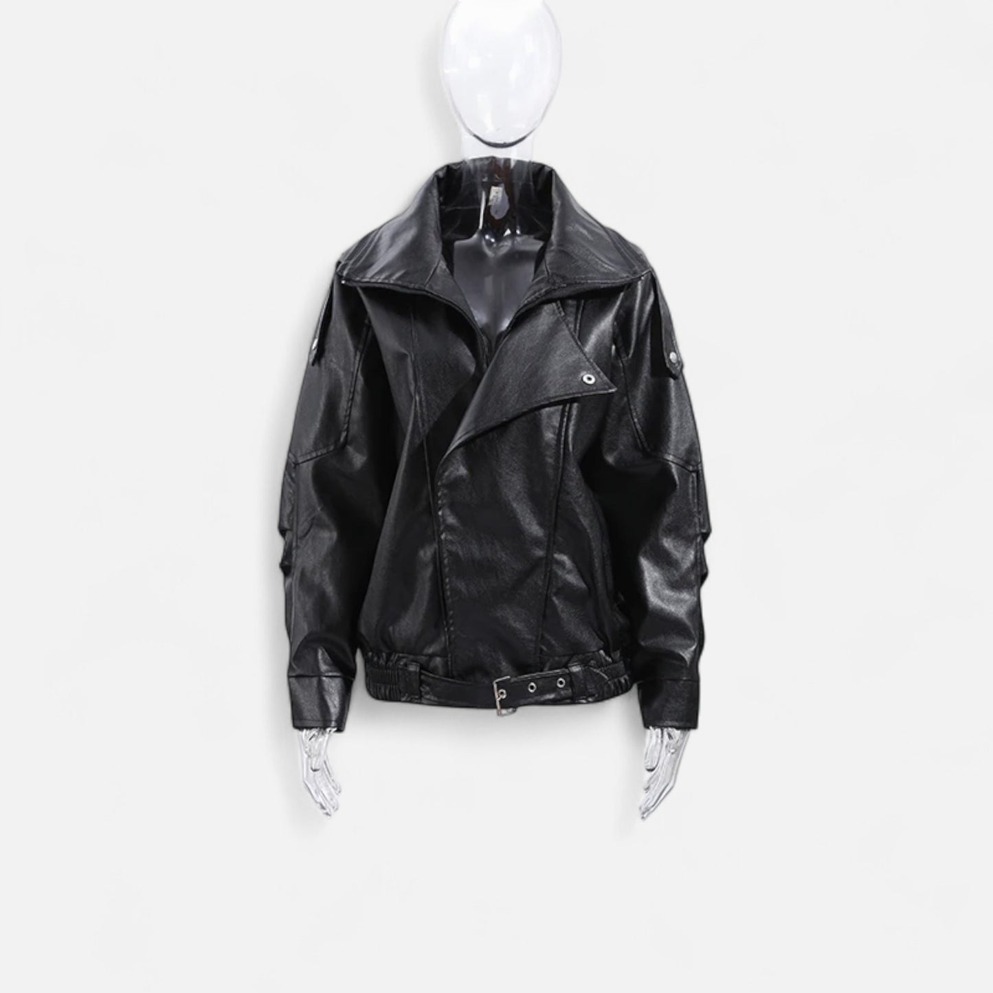 Vertemonde | Women’s Fall Leather Jacket – Timeless Bomber Style