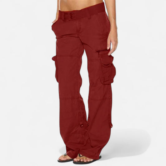 Vertemonde | Women’s Cotton Cargo Pants – Timeless Loose Fit
