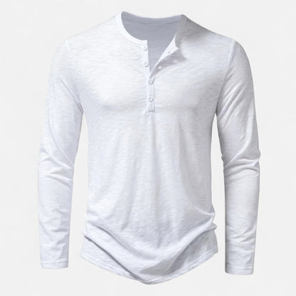 Vertemonde | Men’s Henley Shirt – Slim Cotton Classic