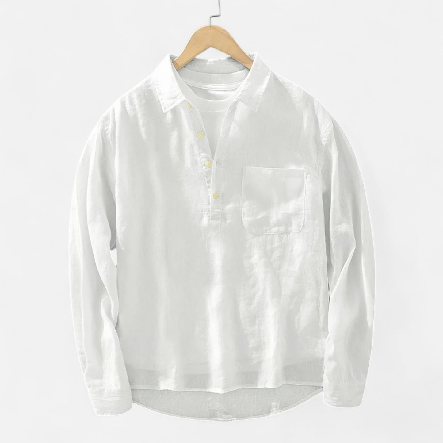 Vertemonde | Men’s Long-Sleeve Linen – Timeless Casual Comfort