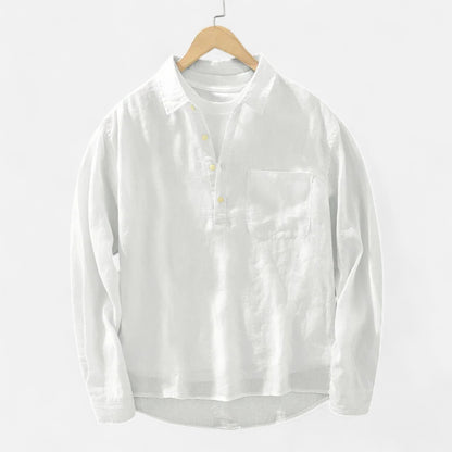 Vertemonde | Men’s Long-Sleeve Linen – Timeless Casual Comfort