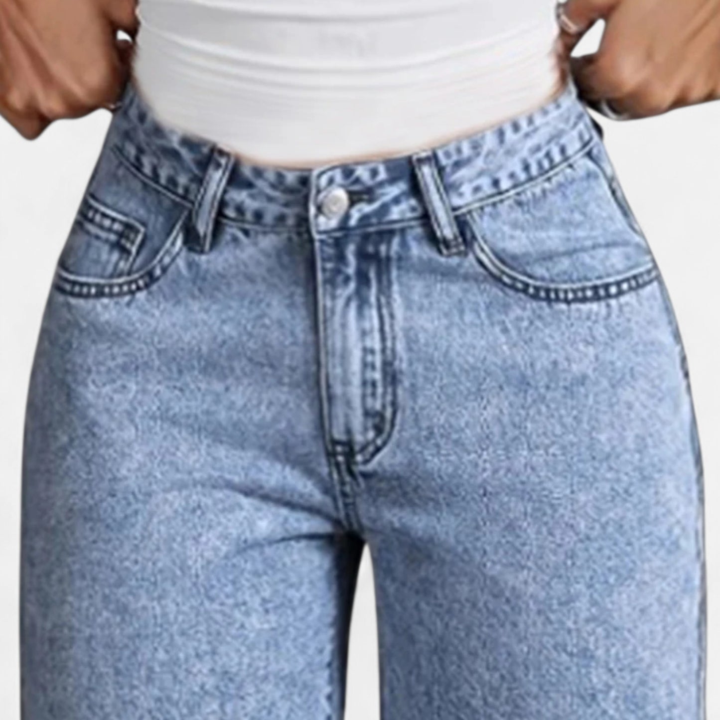 Vertemonde | Women’s Wide-Leg Jeans – High-Waist Elegance