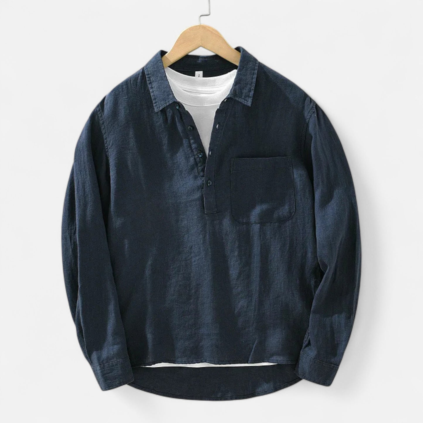Vertemonde | Men’s Long-Sleeve Linen – Timeless Casual Comfort