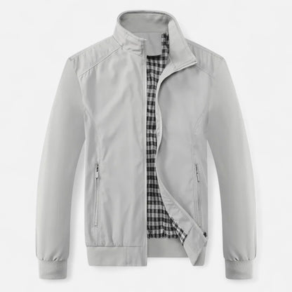 Vertemonde | Men’s Solid Bomber Jacket – Slim Elegance