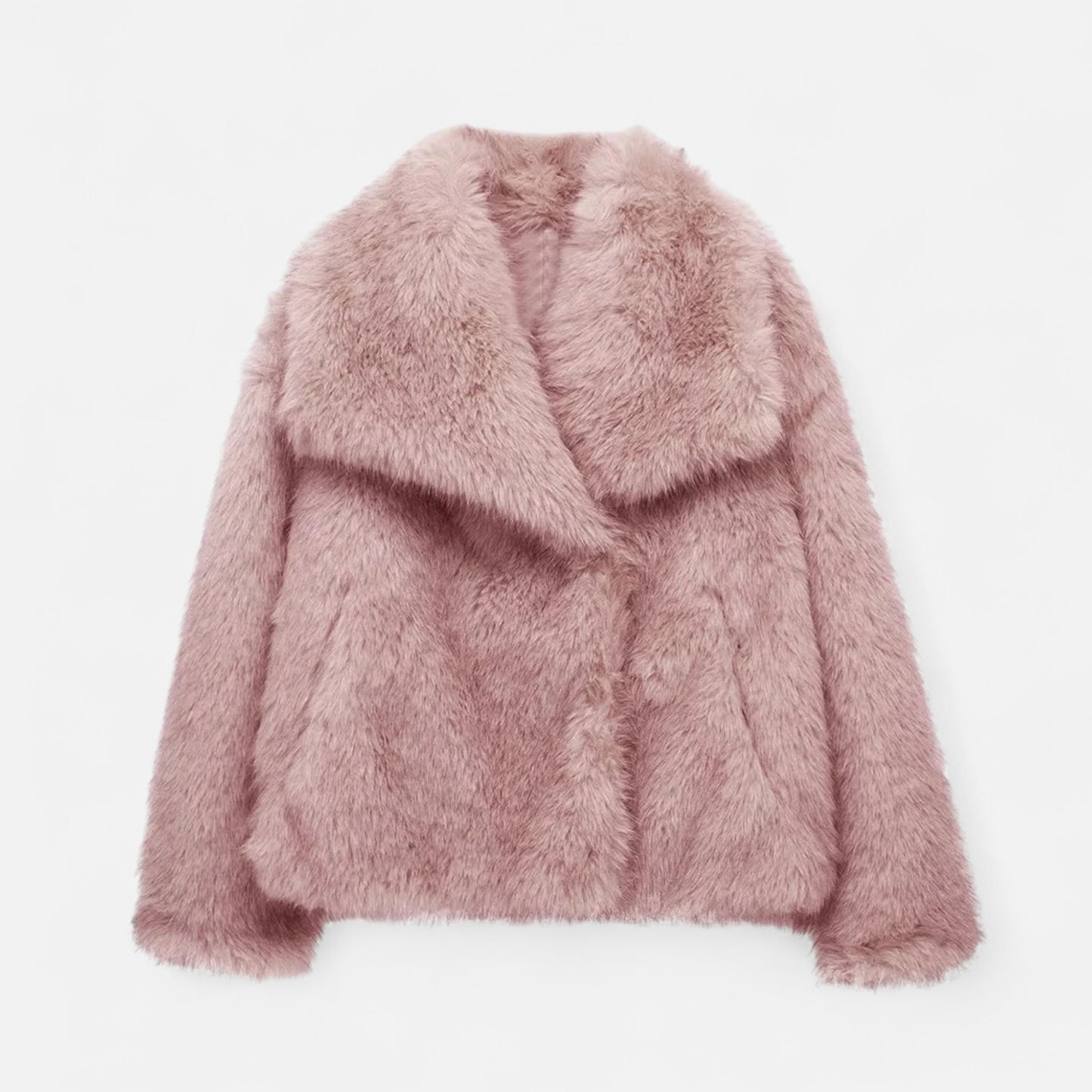 Vertemonde | Women’s Faux Fur Jacket – Timeless Fluffy Elegance
