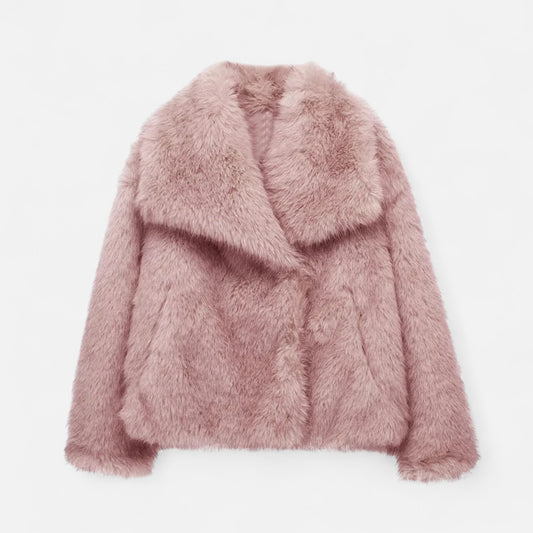 Vertemonde | Women’s Faux Fur Jacket – Timeless Fluffy Elegance