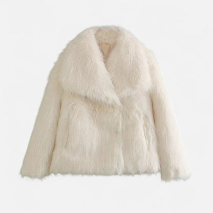 Vertemonde | Women’s Faux Fur Jacket – Timeless Fluffy Elegance