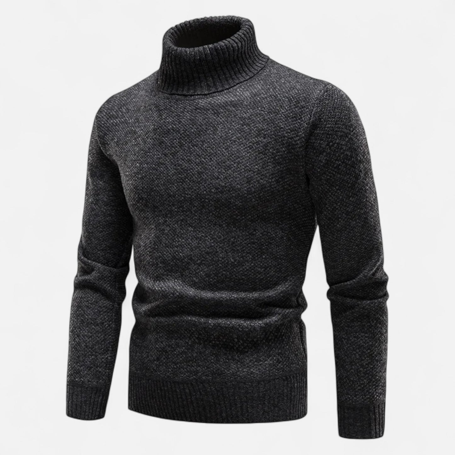 Vertemonde | Men’s Fleece Turtleneck – Slim Winter Elegance