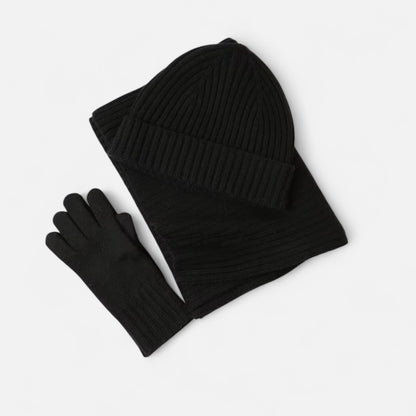 Vertemonde | Women’s Knitted Winter Set – Scarf, Hat & Gloves